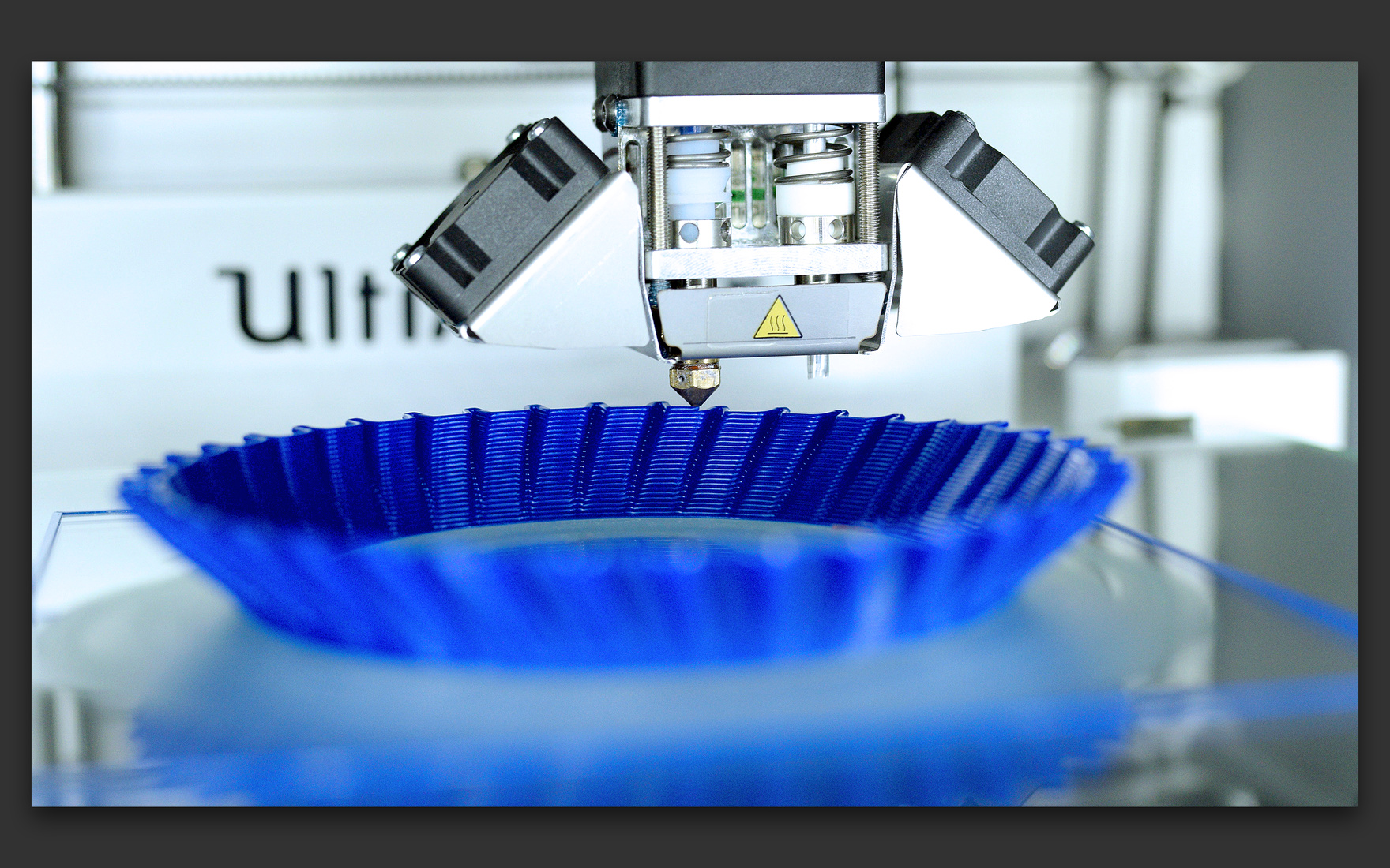 Ultimaker 2 printing a 3D model